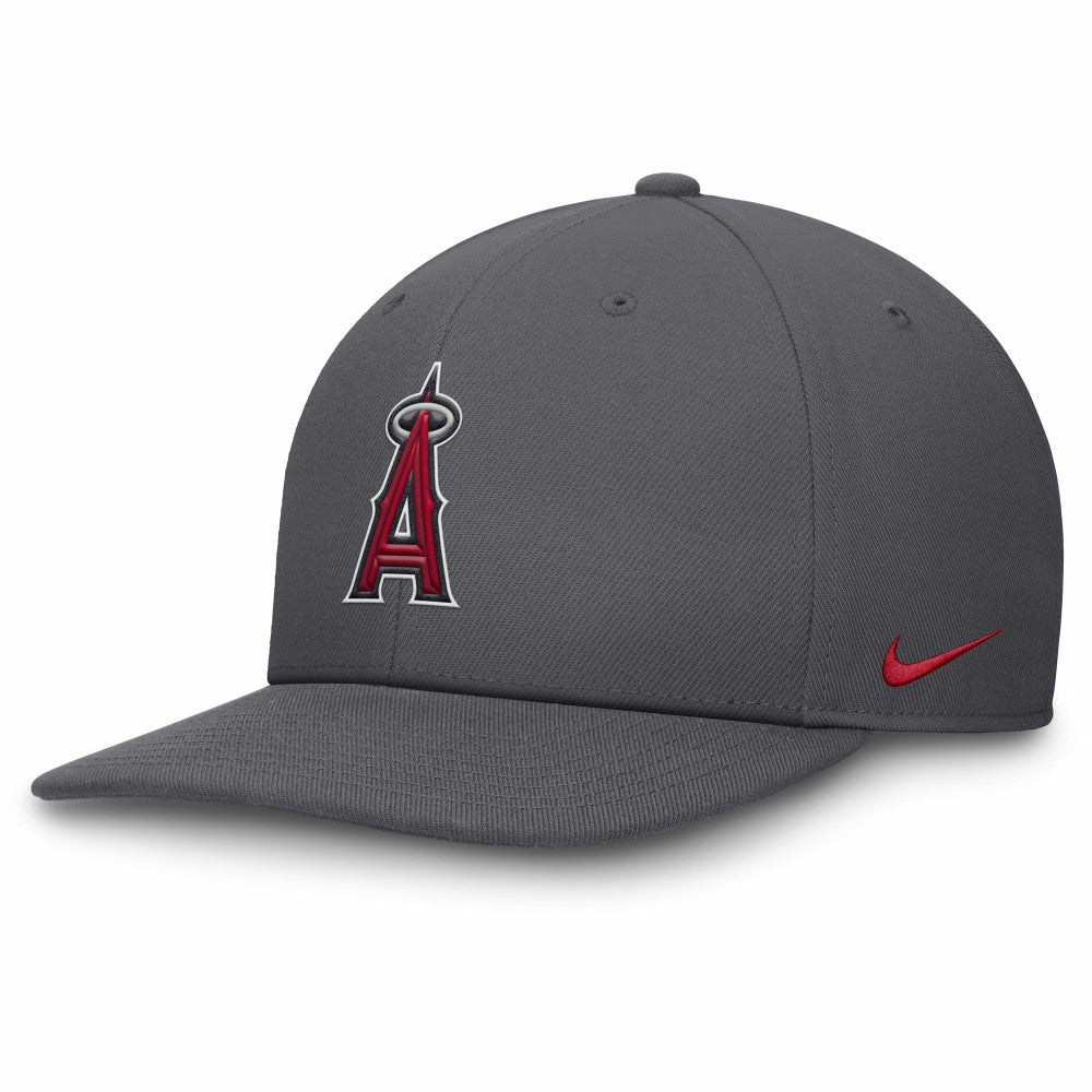 Los Angeles Angels Pro Performance Snapback Hat Gray | Nike