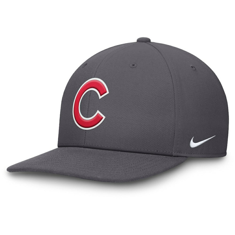 Chicago Cubs Pro Performance Snapback Hat Gray | Nike