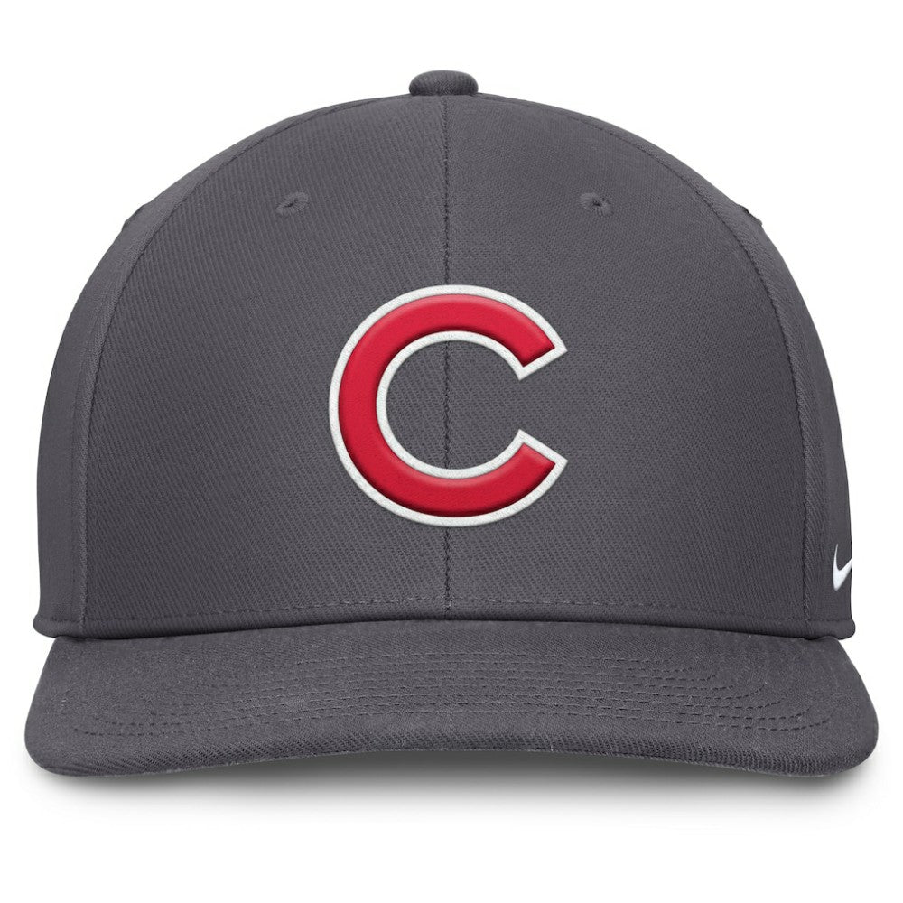 Chicago Cubs Pro Performance Snapback Hat Gray | Nike