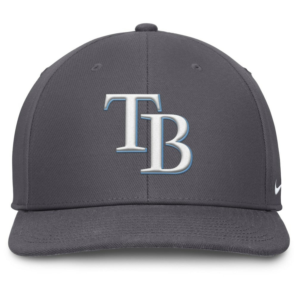 Tampa Bay Rays Pro Performance Snapback Hat Gray | Nike