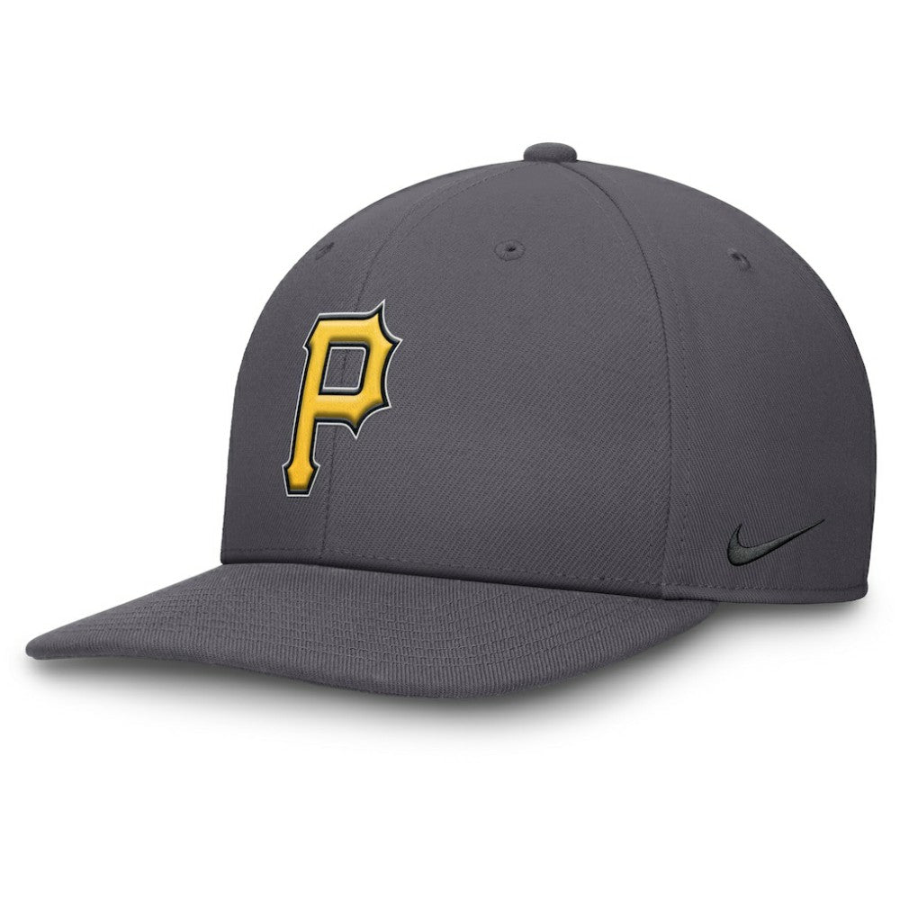 Pittsburgh Pirates Pro Performance Snapback Hat Gray | Nike