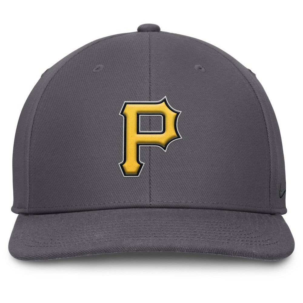Pittsburgh Pirates Pro Performance Snapback Hat Gray | Nike