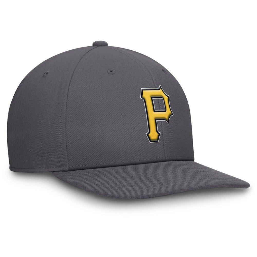 Pittsburgh Pirates Pro Performance Snapback Hat Gray | Nike