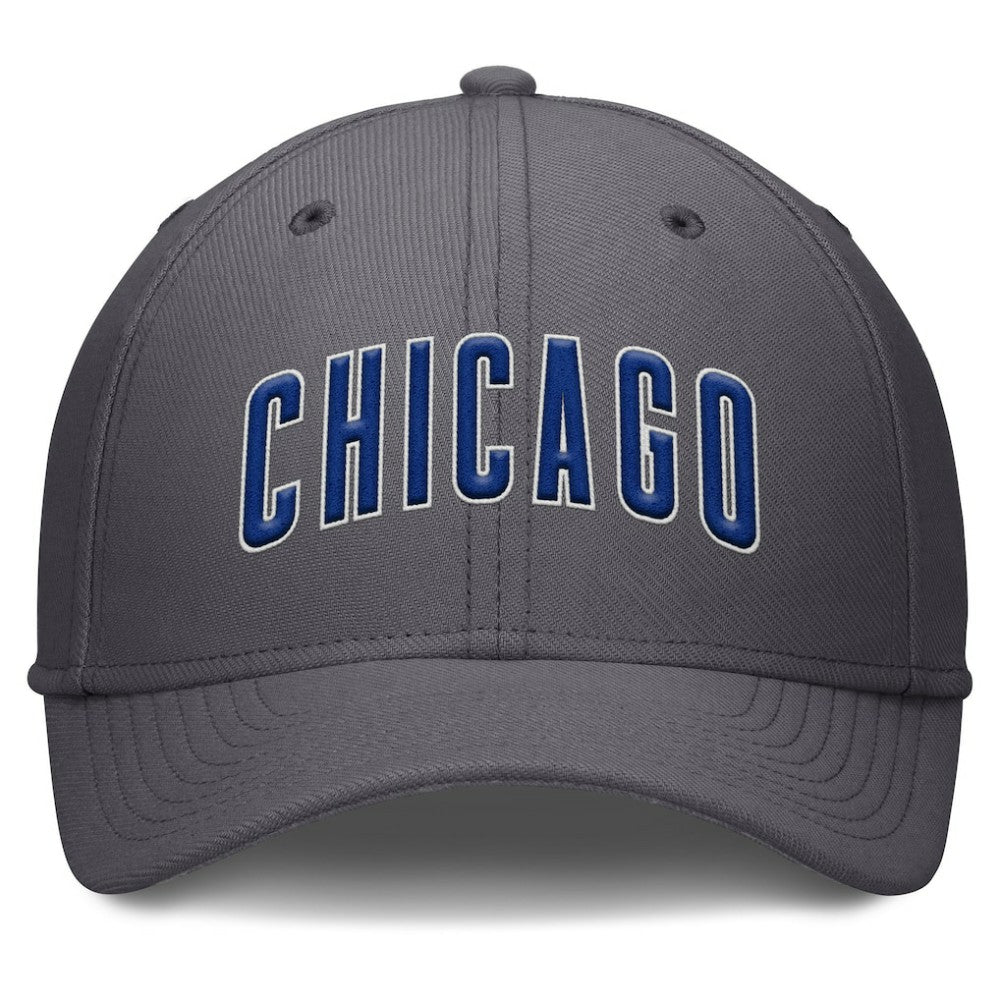 Chicago Cubs Swoosh Performance Flex Hat Gray | Nike