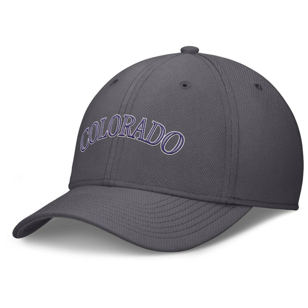 Colorado Rockies Swoosh Performance Flex Hat Gray | Nike