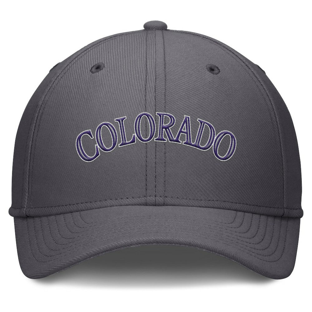 Colorado Rockies Swoosh Performance Flex Hat Gray | Nike