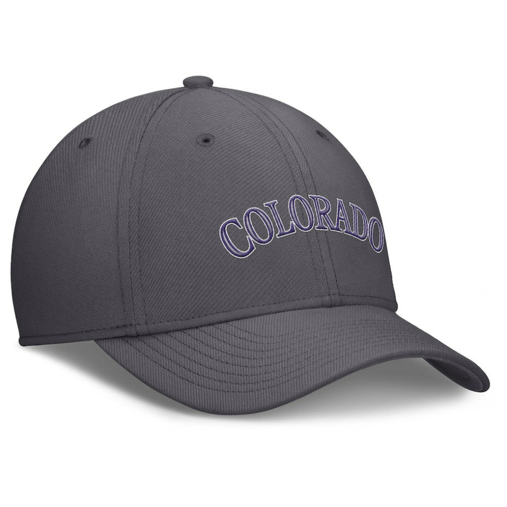 Colorado Rockies Swoosh Performance Flex Hat Gray | Nike