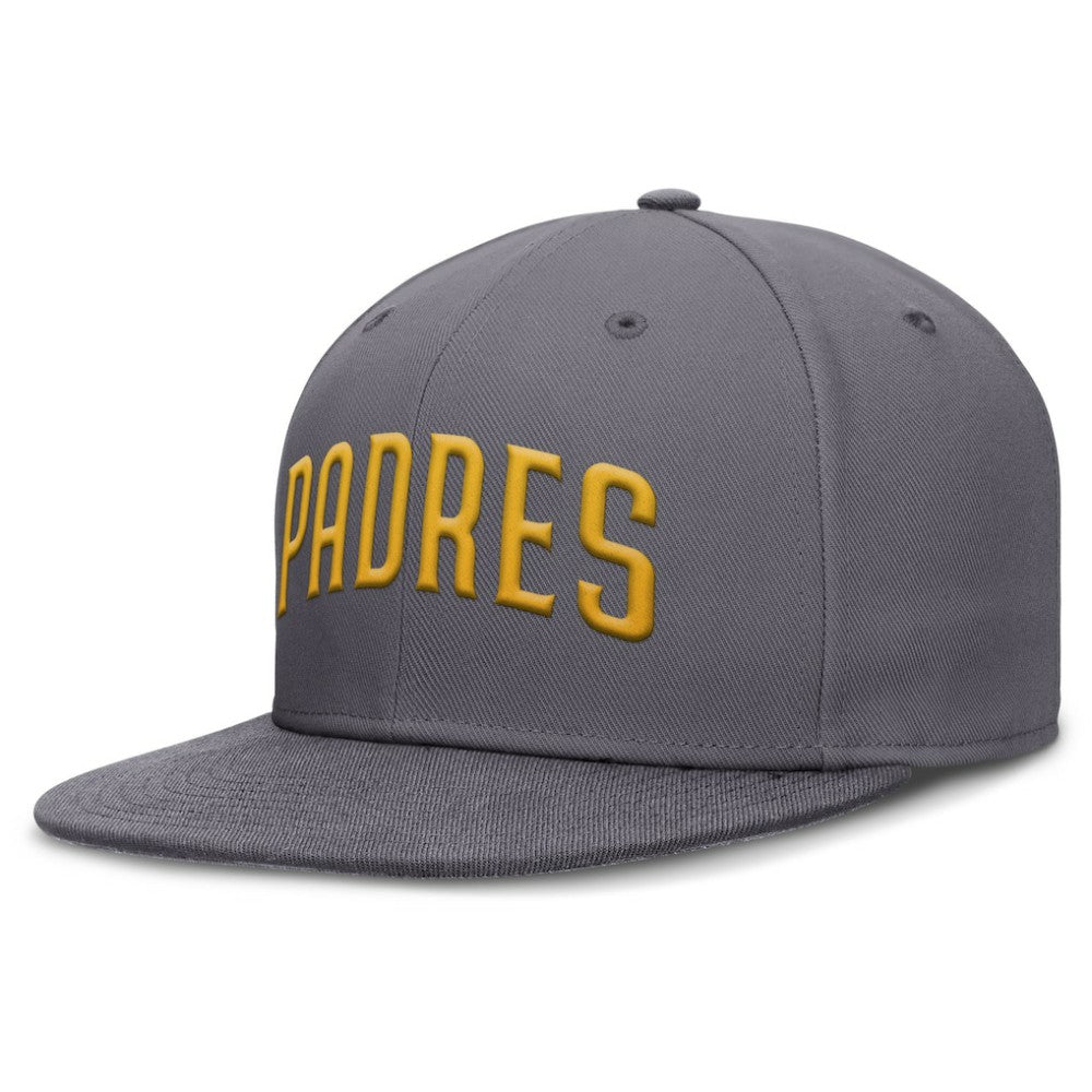 San Diego Padres Performance True Fitted Hat Gray | Nike