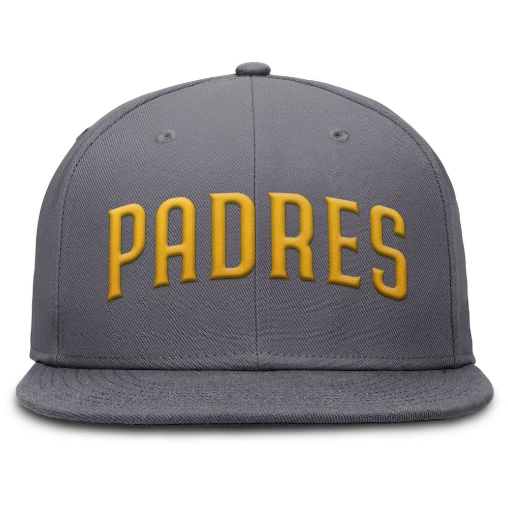 San Diego Padres Performance True Fitted Hat Gray | Nike