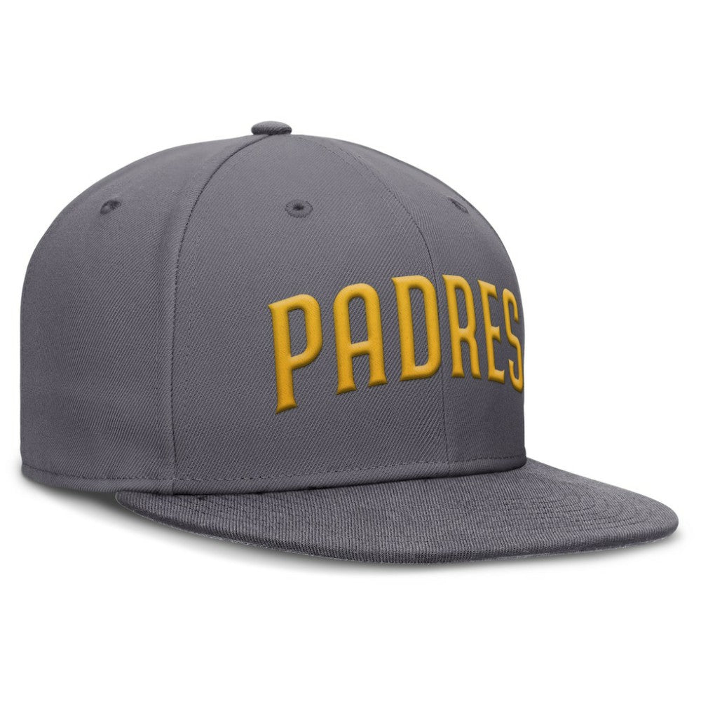 San Diego Padres Performance True Fitted Hat Gray | Nike