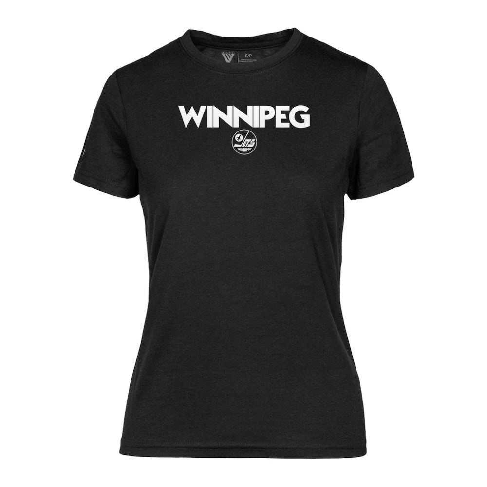 Winnipeg Jets Levelwear Women's Maddox City Capsule T-Shirt Black