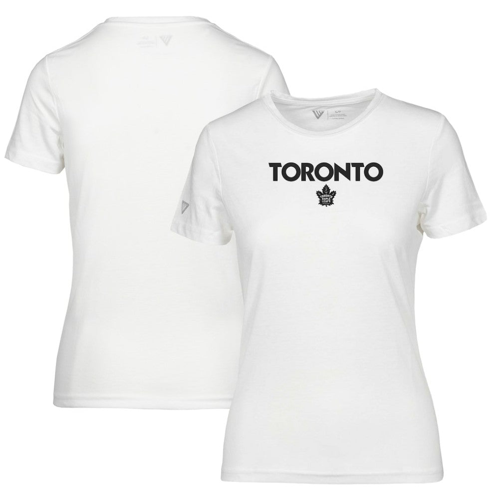 Toronto Maple Leafs Levelwear Women's Maddox City Capsule T-Shirt White