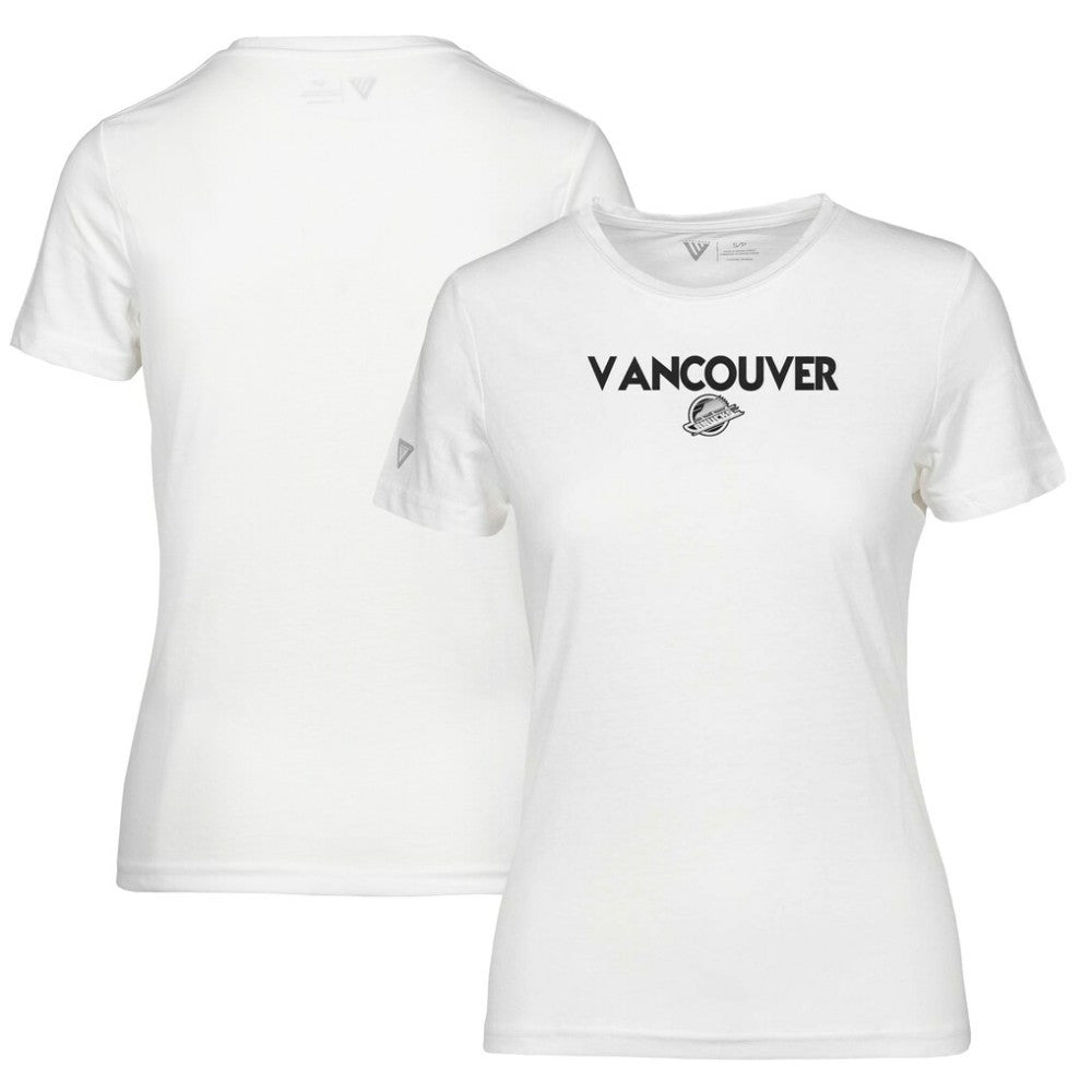 Vancouver Canucks Levelwear Women's Maddox City Capsule T-Shirt White