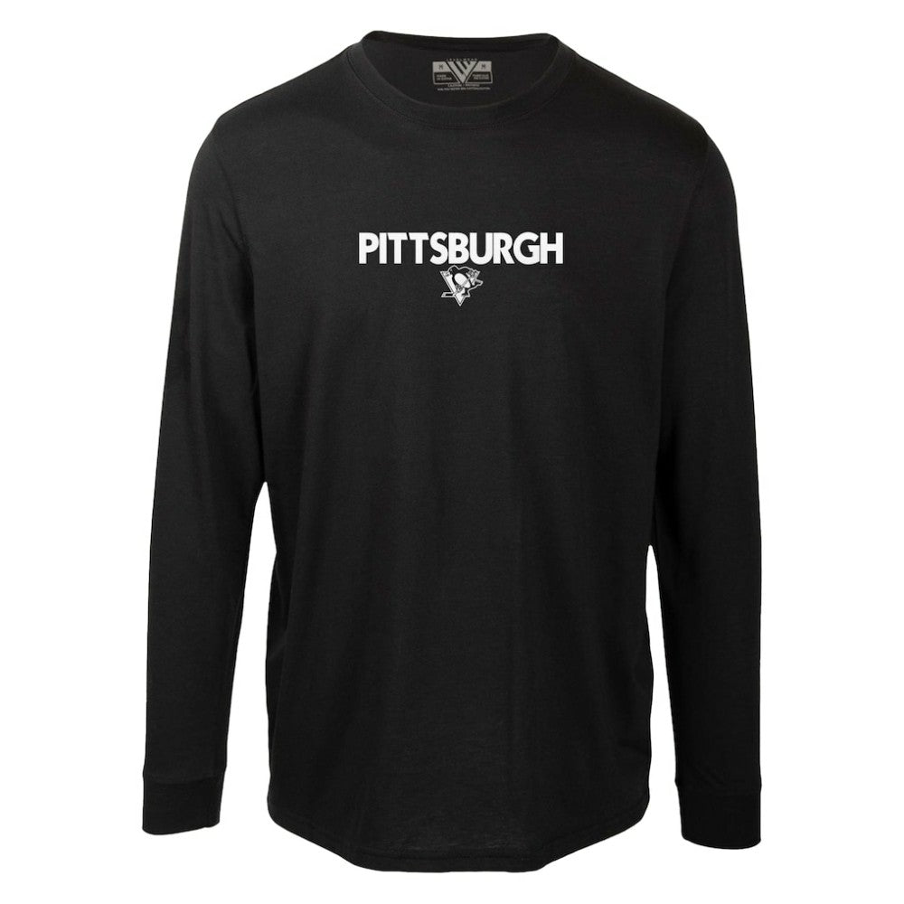 Pittsburgh Penguins Levelwear Oscar City Capsule Long Sleeve T-Shirt Black