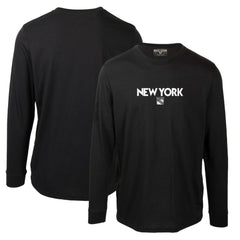 New York Rangers Levelwear Oscar City Capsule Long Sleeve T-Shirt Black