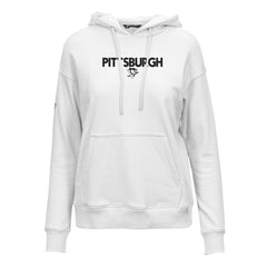 Pittsburgh Penguins Levelwear Women's Adorn City Capsule Pullover Hoodie White