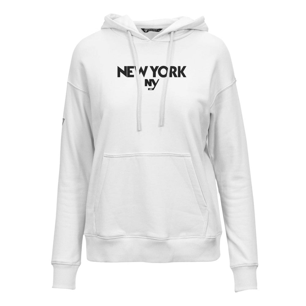 New York Islanders Levelwear Women's Adorn City Capsule Pullover Hoodie White