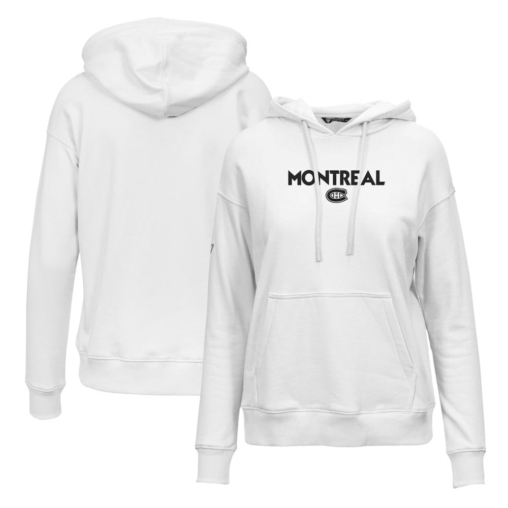 Montreal Canadiens Levelwear Women's Adorn City Capsule Pullover Hoodie White