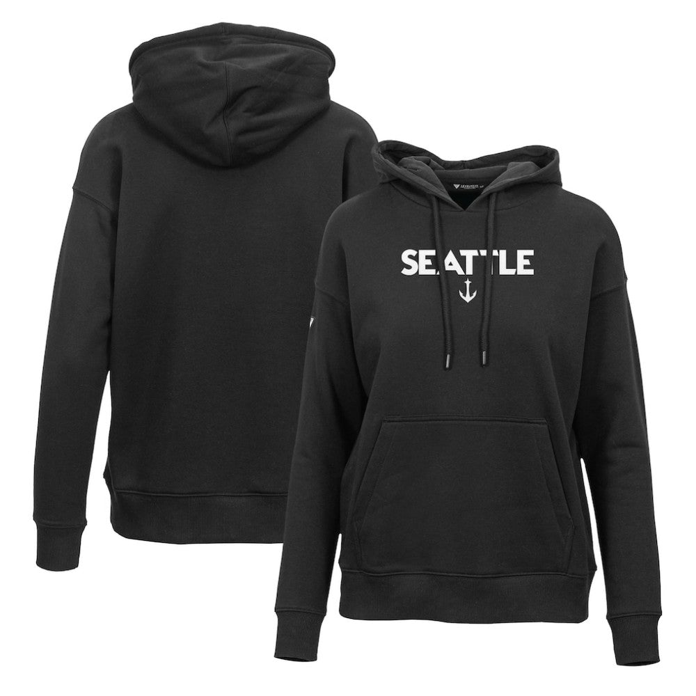 Seattle Kraken Levelwear Women's Adorn City Capsule Pullover Hoodie Black