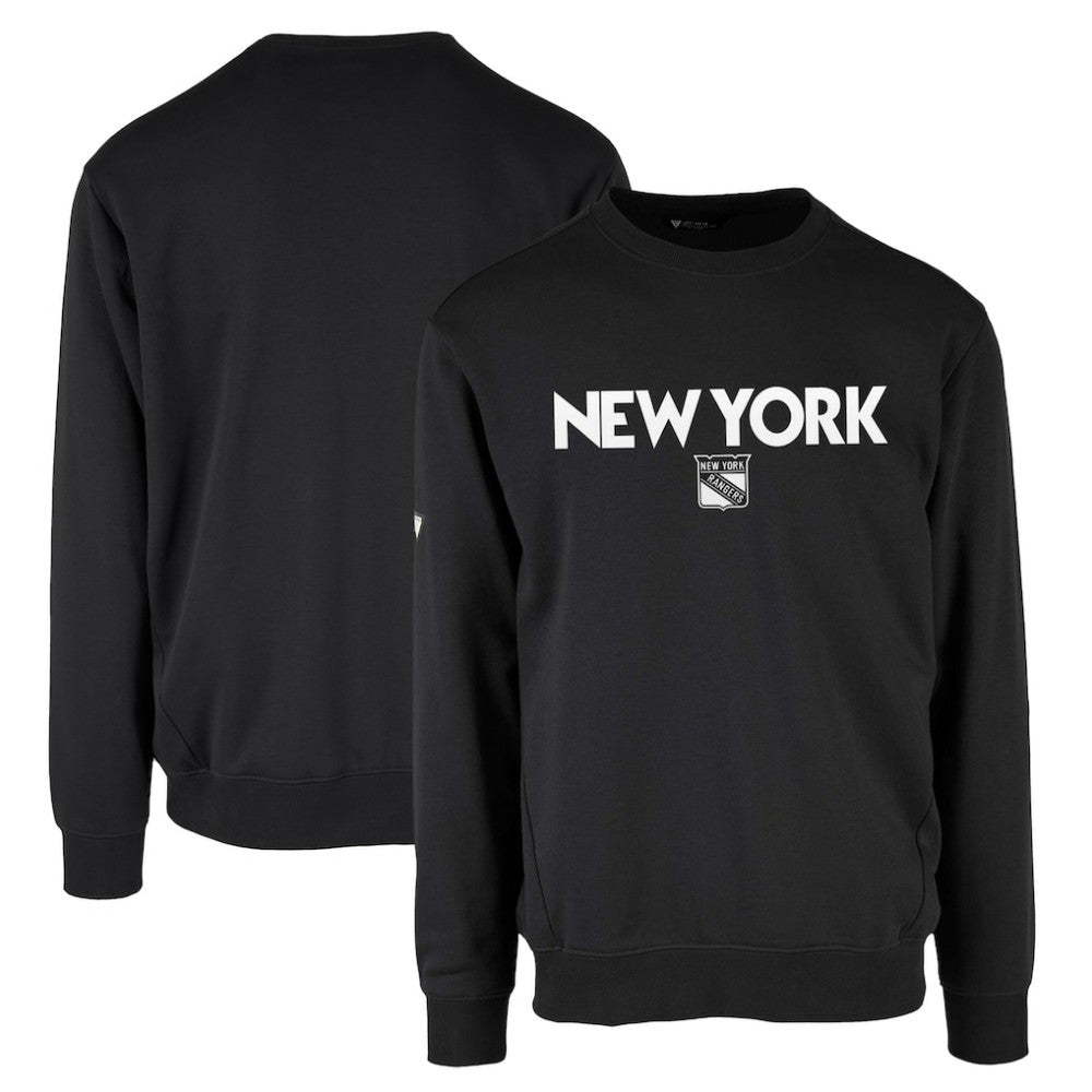 New York Rangers Levelwear Zane City Capsule Pullover Sweatshirt Black