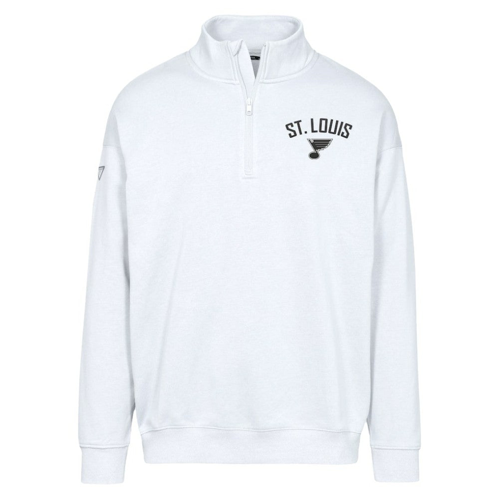 St. Louis Blues Levelwear Murray City Capsule Quarter-Zip Sweatshirt White