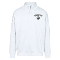 Edmonton Oilers Levelwear Murray City Capsule Quarter-Zip Sweatshirt White