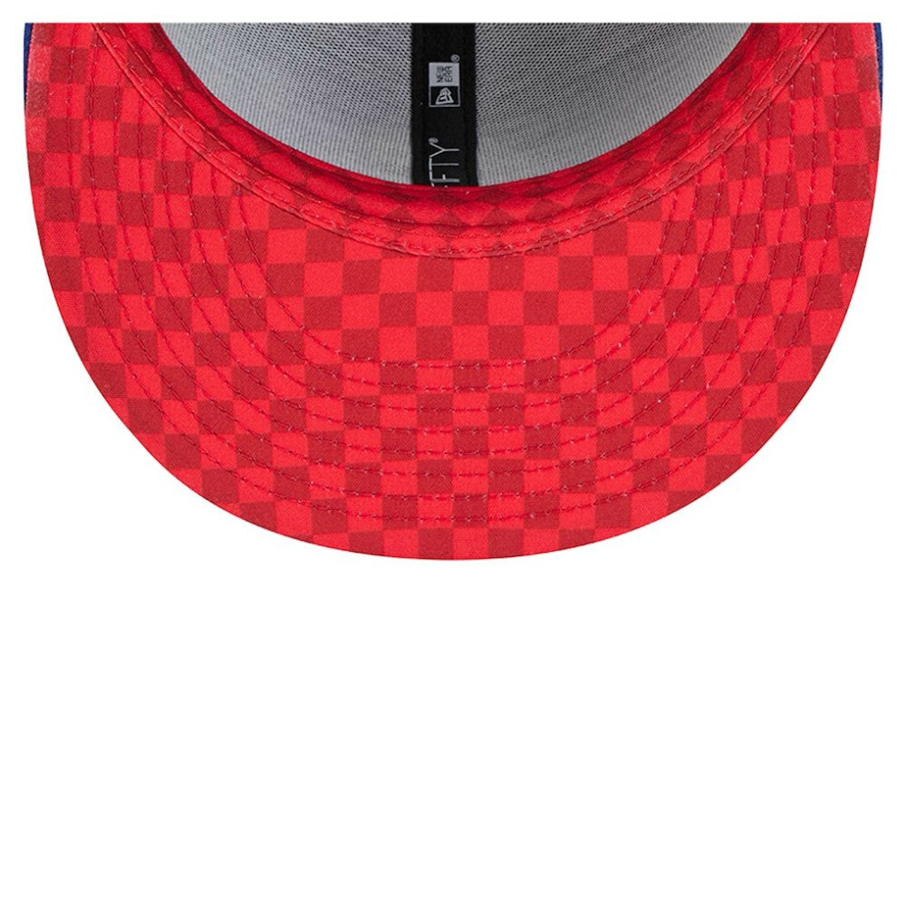 Chicago Cubs Checkered Undervisor 59FIFTY Fitted Hat Royal | New Era