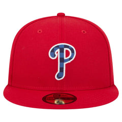 Philadelphia Phillies Checkered Undervisor 59FIFTY Fitted Hat Red | New Era