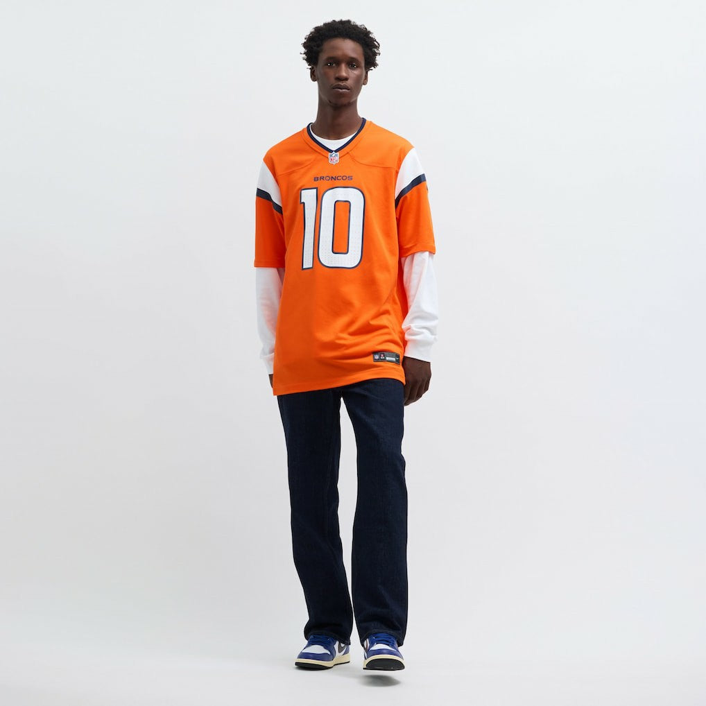 Bo Nix Denver Broncos Player Game Jersey - Orange