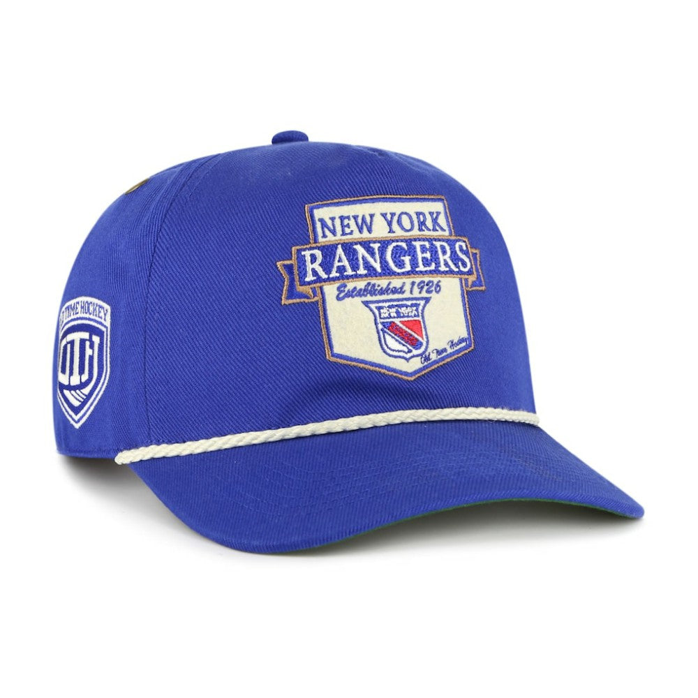New York Rangers '47 Old Time Hockey Rafter Sure Shot Hitch Adjustable Hat Blue