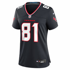 Jayden Higgins Houston Texans Women's Game Jersey - Navy