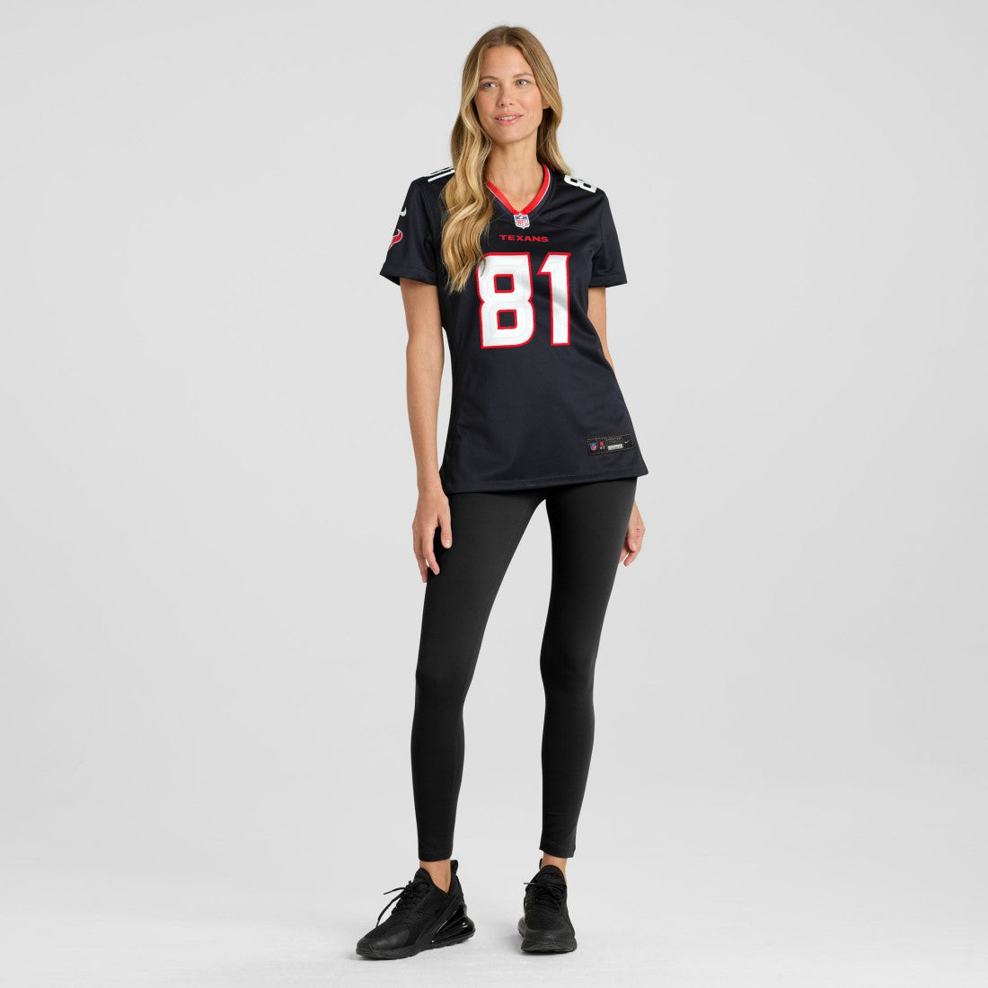 Jayden Higgins Houston Texans Women's Game Jersey - Navy