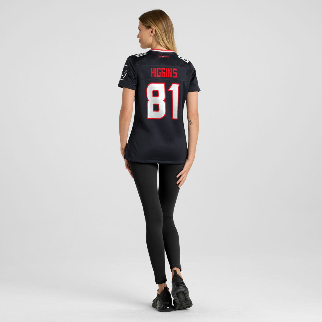 Jayden Higgins Houston Texans Women's Game Jersey - Navy