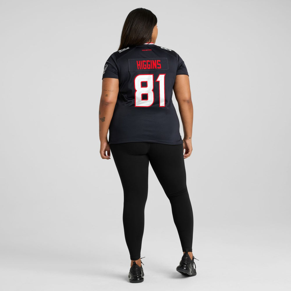 Jayden Higgins Houston Texans Women's Game Jersey - Navy