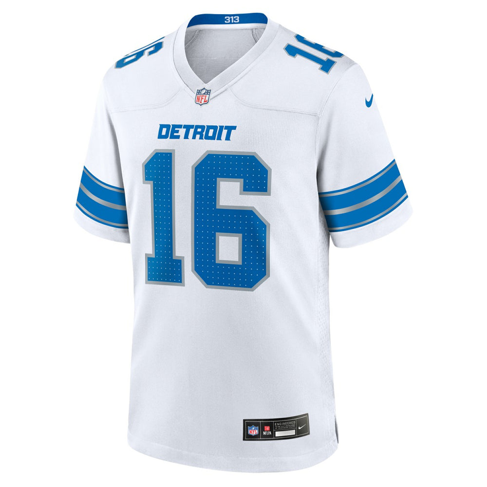 Jared Goff Detroit Lions Game Jersey - White