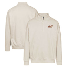 San Diego Padres Levelwear Murray Core Logo Quarter-Zip Pullover Top Khaki