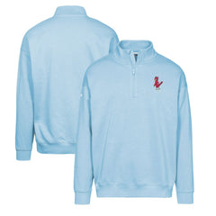St. Louis Cardinals Levelwear Murray Core Logo Quarter-Zip Pullover Top Light Blue