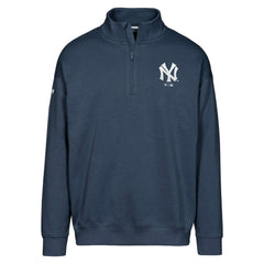 New York Yankees Levelwear Murray Core Logo Quarter-Zip Pullover Top Navy