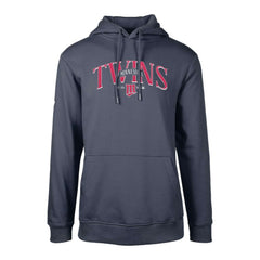 Minnesota Twins Levelwear Cooperstown Collection Podium Retro Spellout Pullover Hoodie Navy
