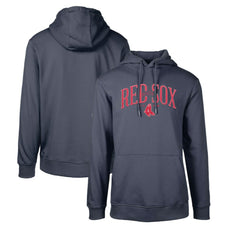 Boston Red Sox Levelwear Cooperstown Collection Podium Retro Spellout Pullover Hoodie Navy