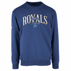 Kansas City Royals Levelwear Zane Cooperstown Collection Retro Spellout Pullover Sweatshirt Royal