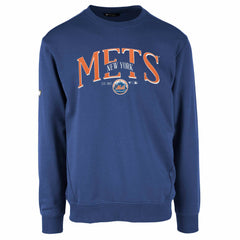 New York Mets Levelwear Zane Cooperstown Collection Retro Spellout Pullover Sweatshirt Royal