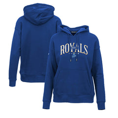 Kansas City Royals Levelwear Women's Adorn Cooperstown Collection Retro Spellout Pullover Hoodie Royal