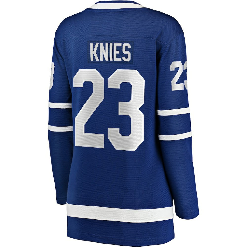 Matthew Knies Toronto Maple Leafs Fanatics Women's Home Breakaway Jersey Blue