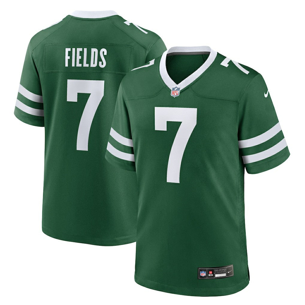 Justin Fields New York Jets Youth Game Jersey - Green