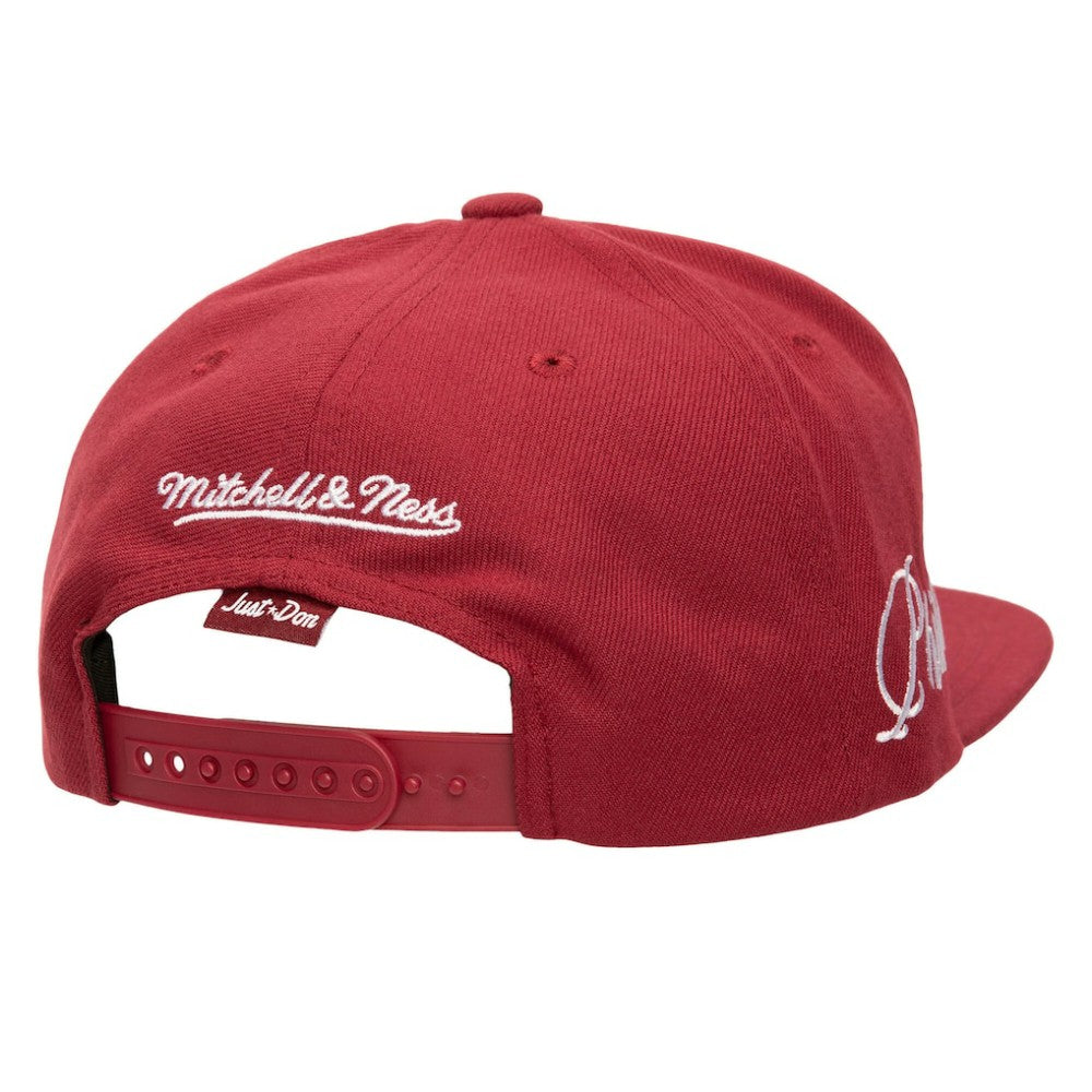 Philadelphia Phillies Just Don x MLB Lux Script Snapback Hat Maroon | Mitchell & Ness