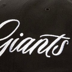 San Francisco Giants Just Don x MLB Lux Script Snapback Hat Black | Mitchell & Ness
