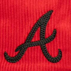 Atlanta Braves Male Adult Corduroy Snapback Hat Red | Mitchell & Ness