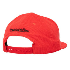 Boston Red Sox Corduroy Snapback Hat Red | Mitchell & Ness