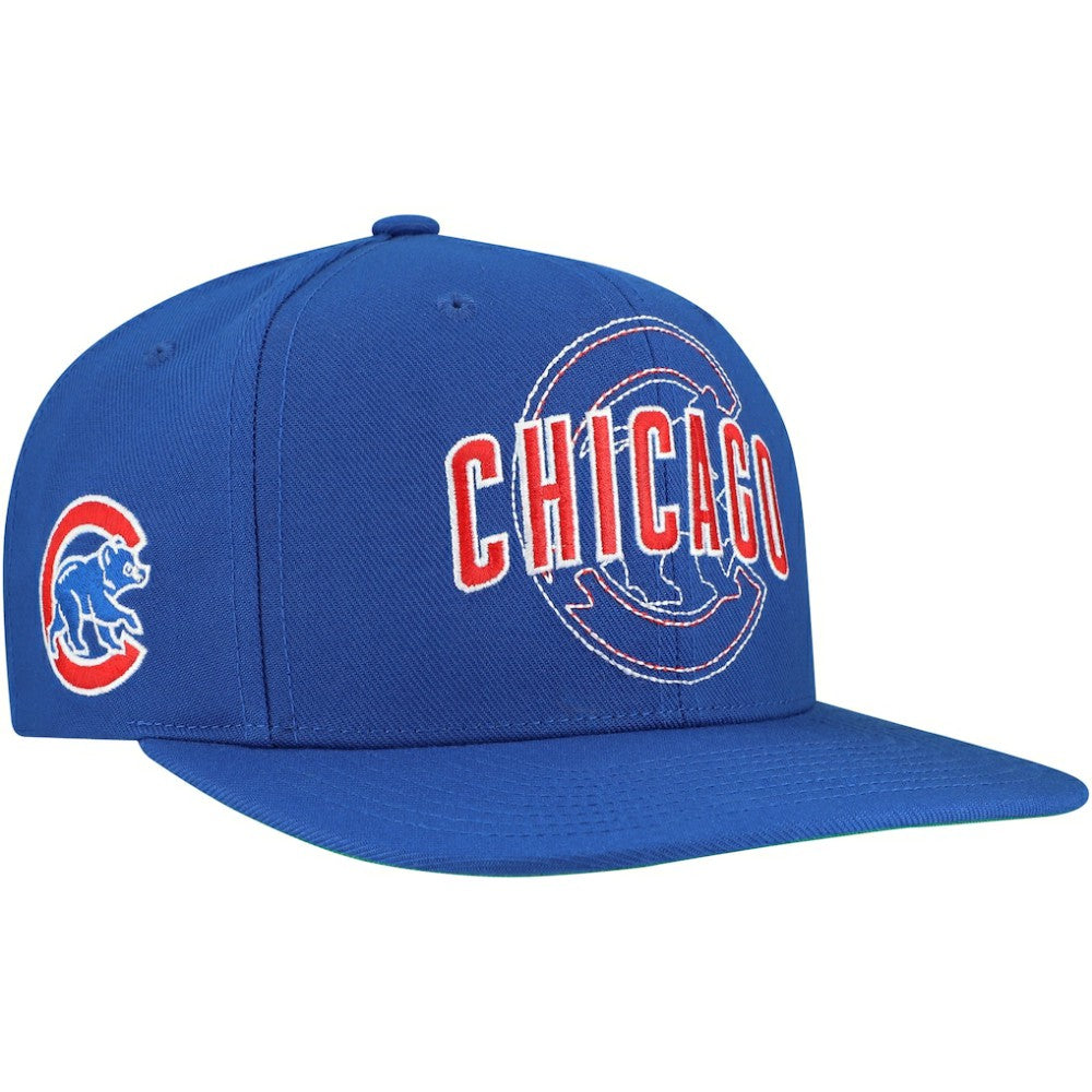 Chicago Cubs Double Up Snapback Hat Royal | Mitchell & Ness